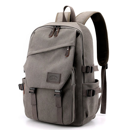 Men's Canvas Backpack with Adjustable Straps – Classic Travel & Daily Carry