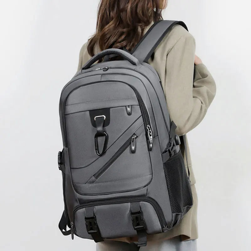 Expandable Travel Laptop Backpack with Shoe Compartment for Business & Carry-On