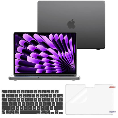 MacBook Hard Shell Case – Matte, Fingerprint-Resistant, Fits Pro 13–16 & Air 13–15 (M1–M5)
