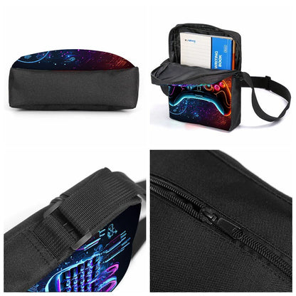 3-Piece Gaming School Bag Set – Backpack + Messenger Bag + Pencil Case, 8 Designs