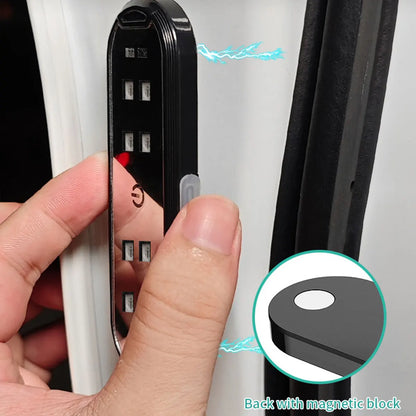 2PCS Wireless RGB Car Door Warning Lights USB Rechargeable Welcome Lights