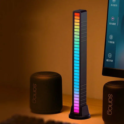 RGB LED Music Rhythm Light USB Sound Control Ambient Lamp with App Control