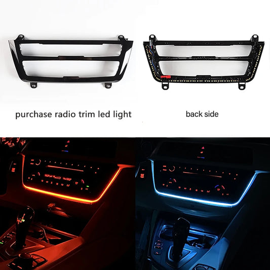 Dashboard Center Console LED Ambient Light Trim for BMW 3 & 4 Series F30 F32 F34 F36
