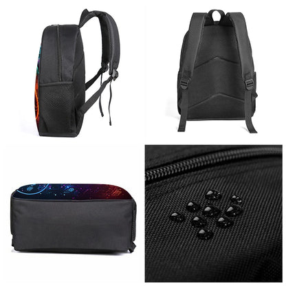 3-Piece Gaming School Bag Set – Backpack + Messenger Bag + Pencil Case, 8 Designs
