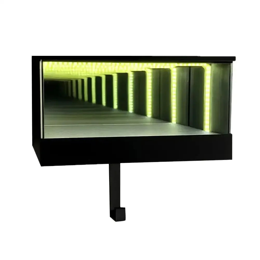 LED Infinite Mirror Key Holder – Glowing Tunnel Effect, 30-Second Auto-Off, ABS, Home Office Entryway