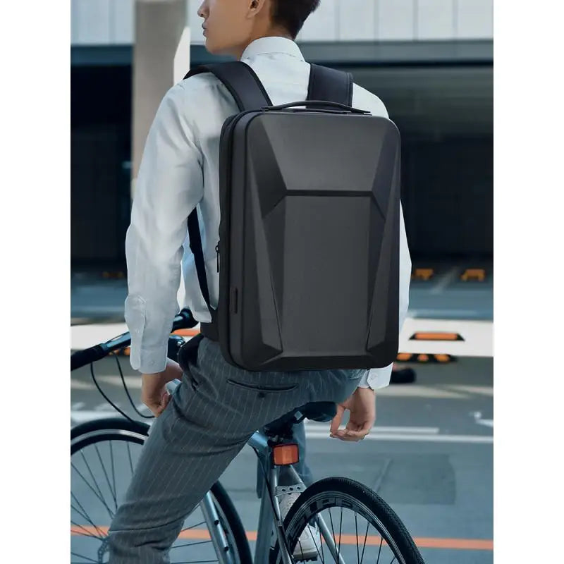 Hard Shell Business Backpack with Lock – E-Sports Laptop Bag, Expandable