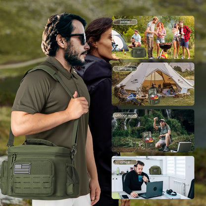 Tactical Insulated Lunch Bag for Men – Heavy Duty Thermal Cooler Bag