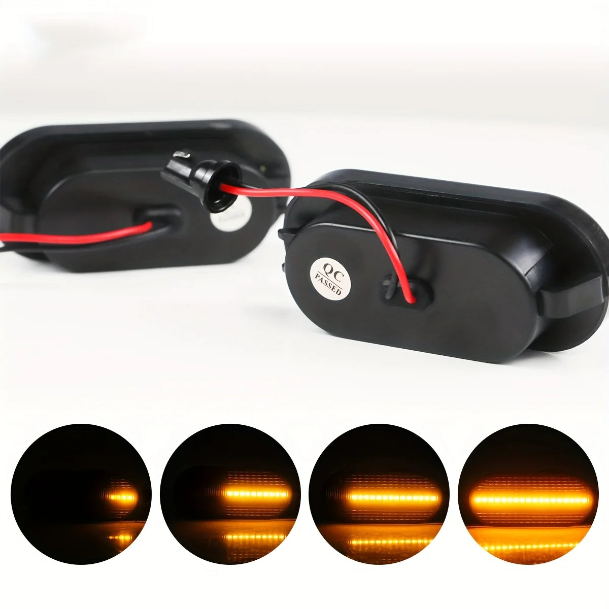VW Dynamic Sequential LED Side Marker Turn Signal – Smoked, Amber, IP67, Golf MK4 Jetta Bora Passat B5 GTI 1999–2004