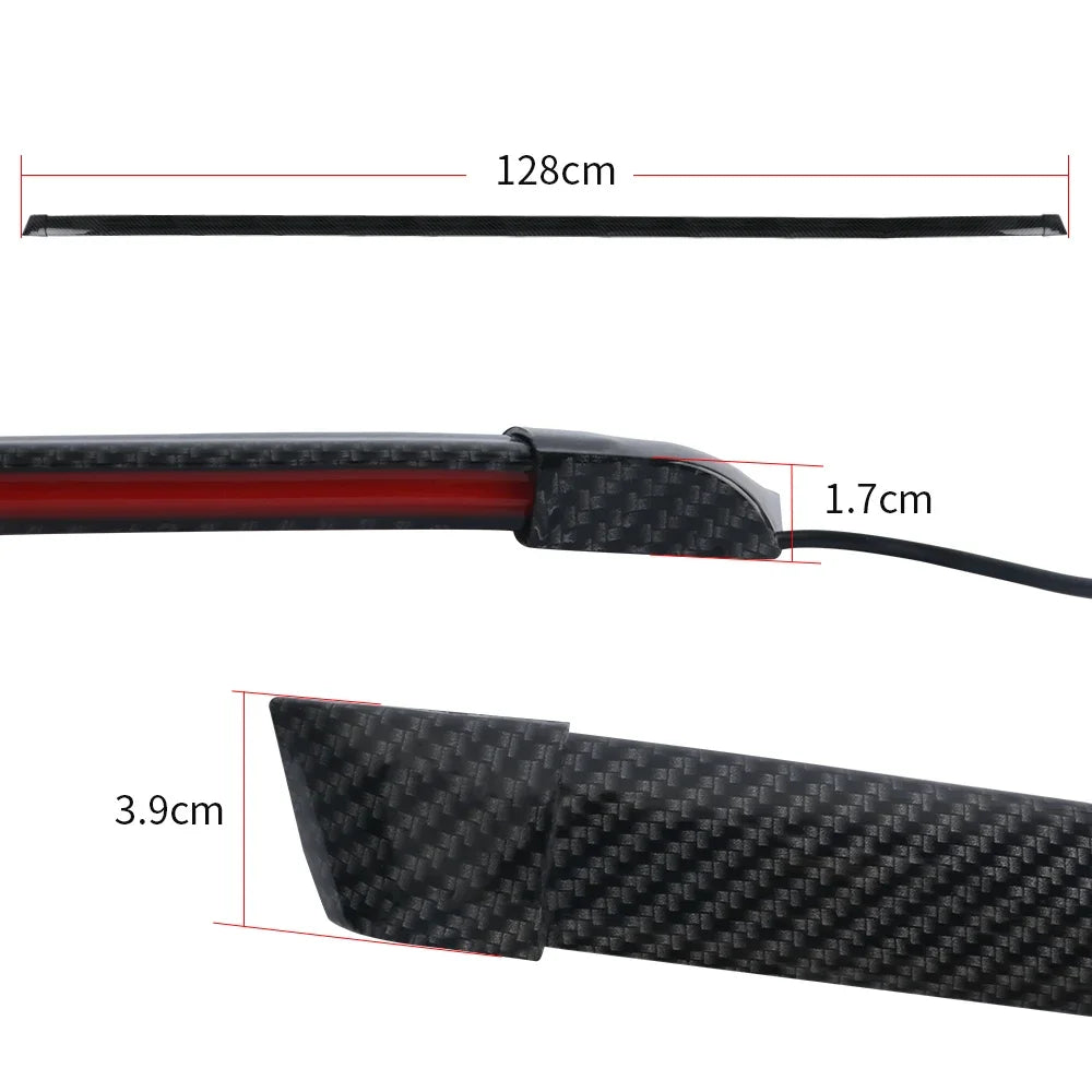 LED Car Trunk Tail Light Strip – DRL, Brake & Flowing Turn Signal, Universal Fit