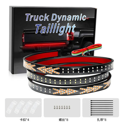Flexible LED Tail Light Bar Strip – Brake, Turn Signal, Reverse & DRL, IP67, 12–24V, 1M–2.4M
