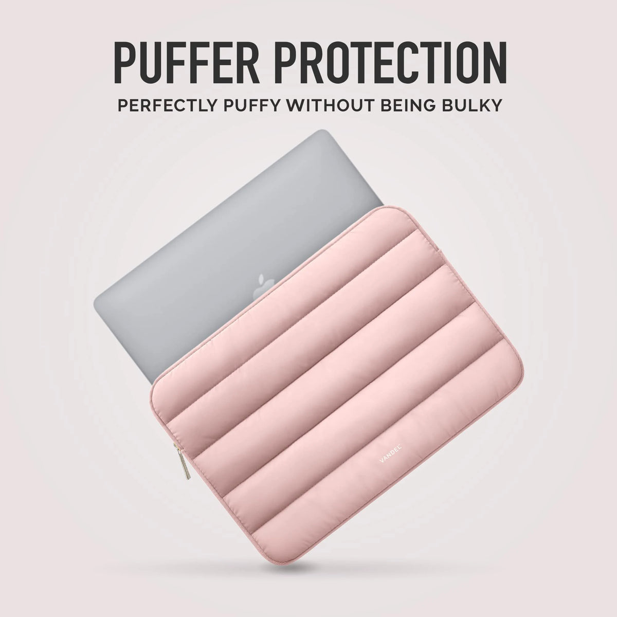 Puffy Laptop & Tablet Sleeve – Shockproof Polyester, Zipper, 9–16", iPad, Samsung, Huawei