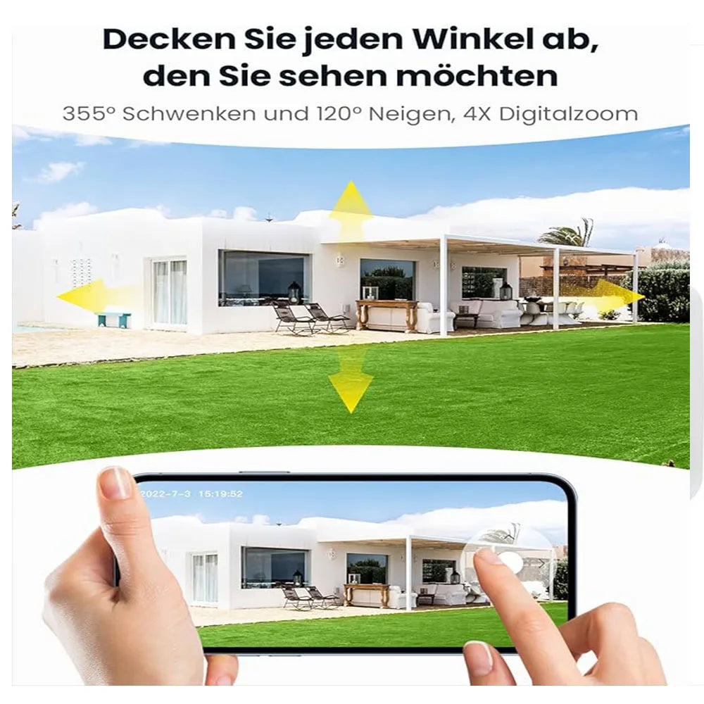 2K 3MP WiFi Security Cameras Wireless Outdoor