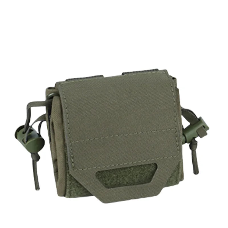 MOLLE Foldable Dump Pouch – Nylon, Hook & Loop, Retention Cord, Drain Grommets, 6 Tactical Colors