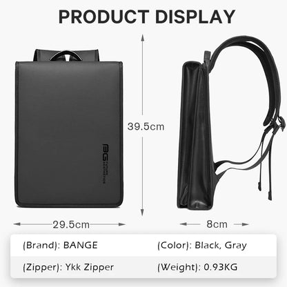 Slim Business Anti-Theft Backpack – TPU, Air Cushion Straps, 14.1" Laptop