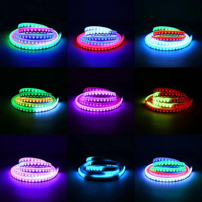 4M RGB Car Trunk Ambient LED Strip – Auto On/Off, Bluetooth App, 12V, Silicone