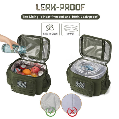 Tactical Insulated Lunch Bag for Men – Heavy Duty Thermal Cooler Bag