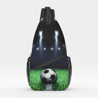 Golf Ball Pattern Sling Bag – Men's Crossbody Chest Bag for Travel, Hiking & Outdoor
