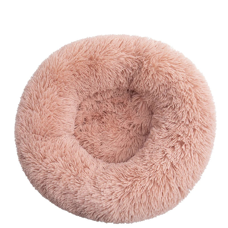 Calming Donut Pet Bed – Orthopedic Round Bed for Dogs and Cats