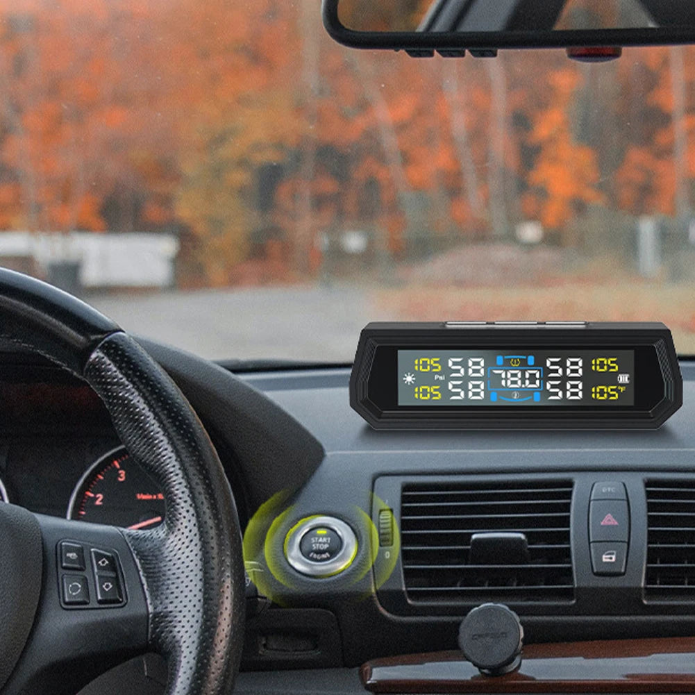 Solar/USB Powered Tire Pressure Monitoring System