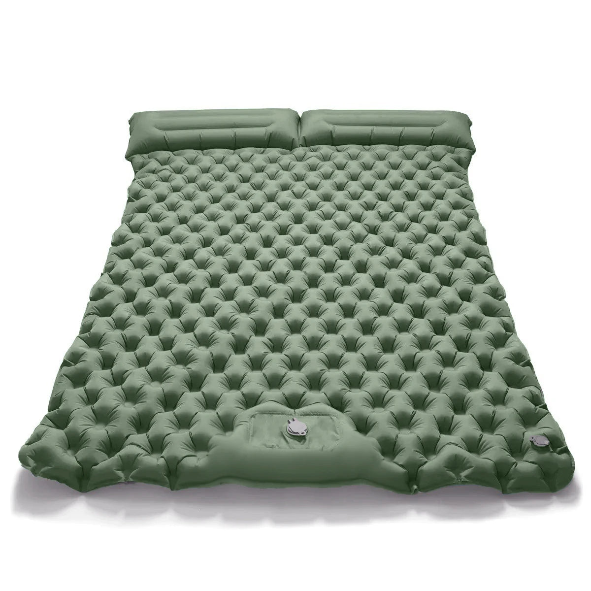 Double Inflatable Camping Mattress Extra Wide Sleeping Pad Ultralight Folding Sleeping Mat for Outdoor and Car Travel