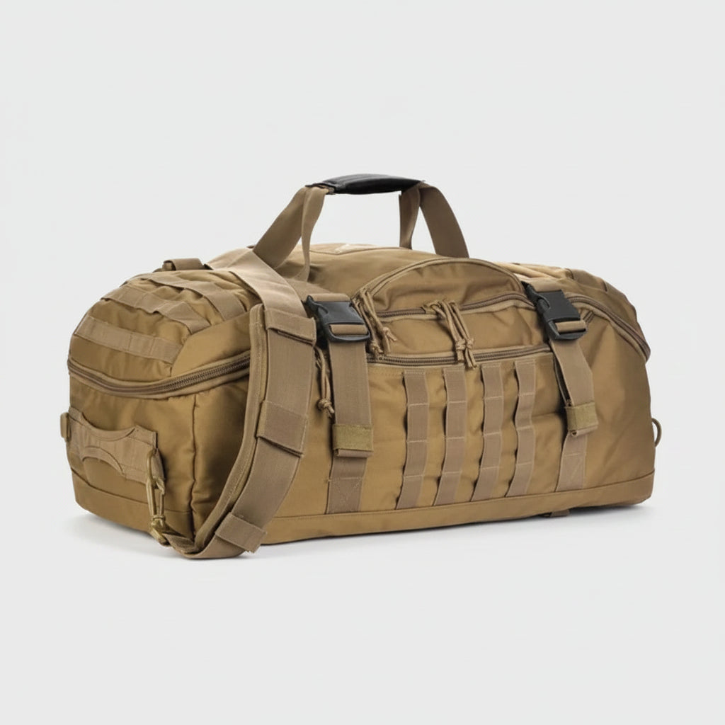 Tactical MOLLE Duffle Bag – Waterproof Oxford, Large Capacity for Hiking, Camping & Gym