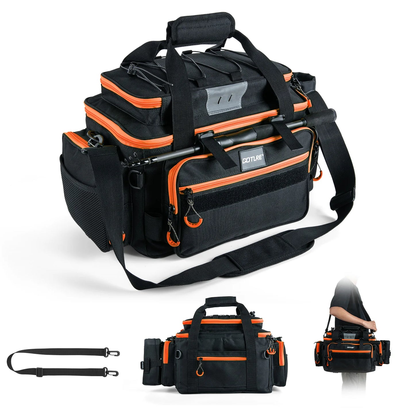 Large Fishing Tackle Bag – Water-Resistant Shoulder Bag