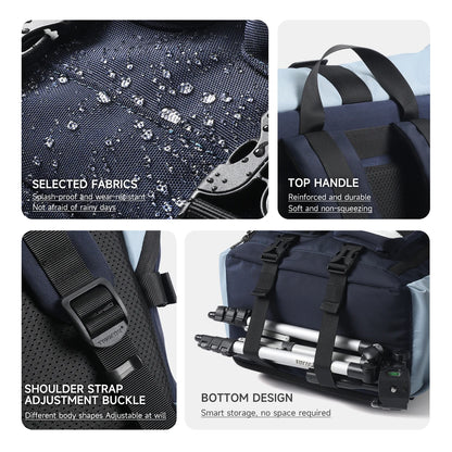 Expandable 900D Nylon Laptop Backpack 22L–32L with 10-Year Zipper Warranty