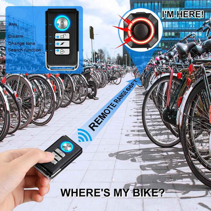 Smart Bike Tail Light with Alarm and Brake Sensing – 110dB