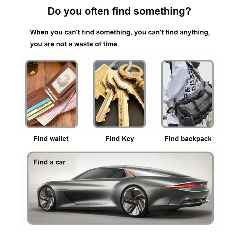 Wireless Bluetooth Item Finder Mini Tracker for Keys, Bags and Wallets