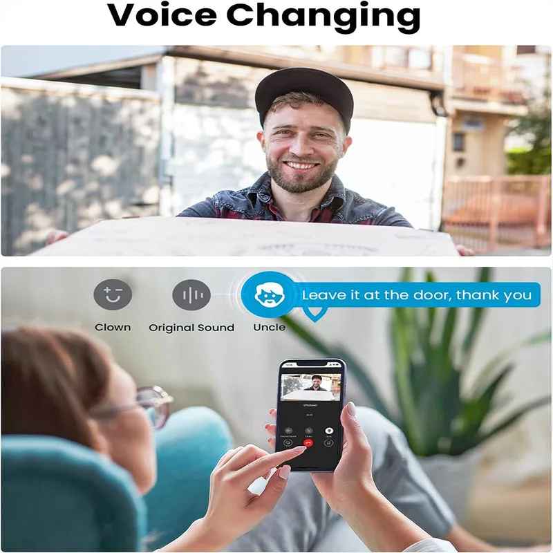 Wireless Video Doorbell Camera with Chime and Two-Way Audio (HD)