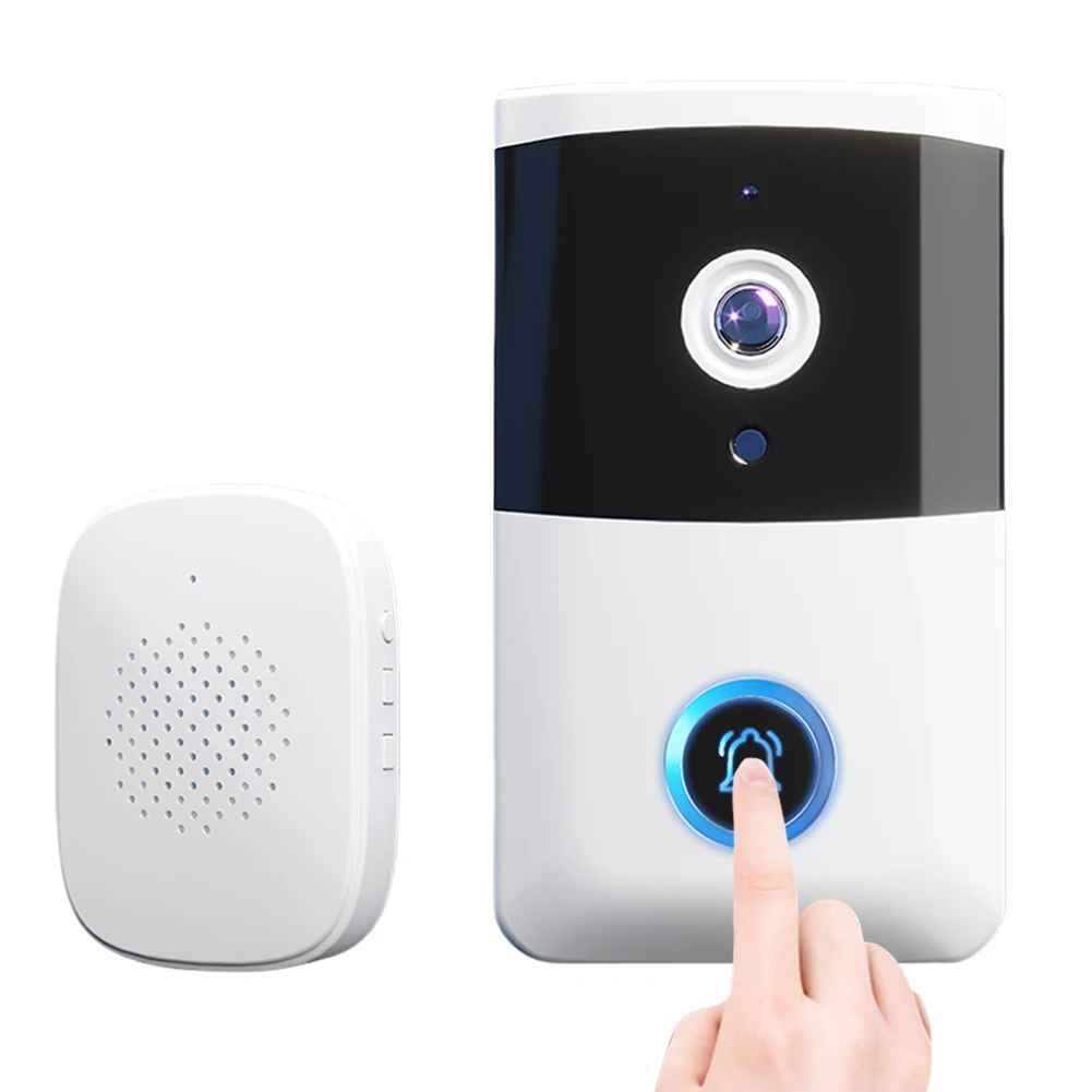 Wireless WiFi Video Doorbell Camera with IR Night Vision and Two-Way Audio (VGA)