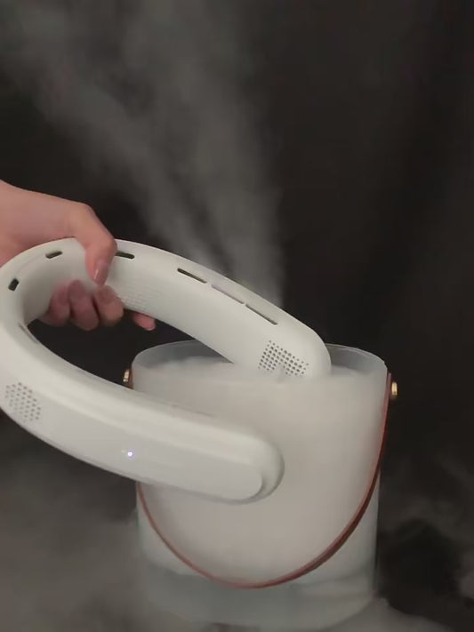 Portable Neck Fan 10000mAh Rechargeable Fan Mini 3-Speeds